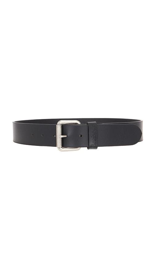 Barbour Allanton Leather Belt in Black by BARBOUR