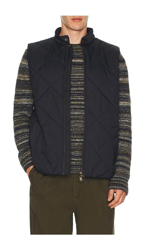 Barbour City Harrington Quilted Gilet Vest in Navy by BARBOUR