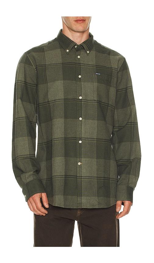 Barbour Heaney Checked Tailored Shirt in Olive by BARBOUR