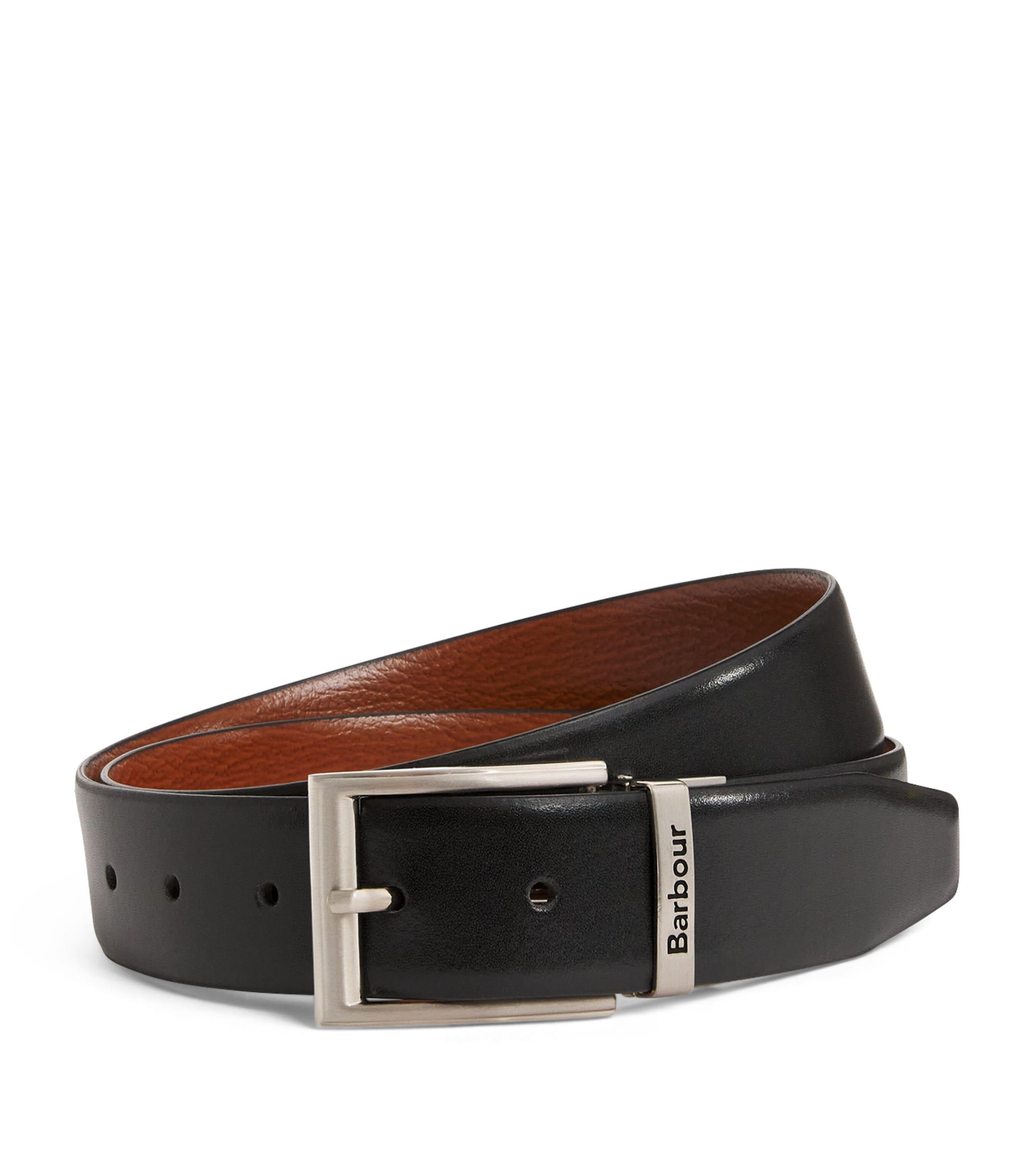 Barbour Leather Reversible Belt by BARBOUR