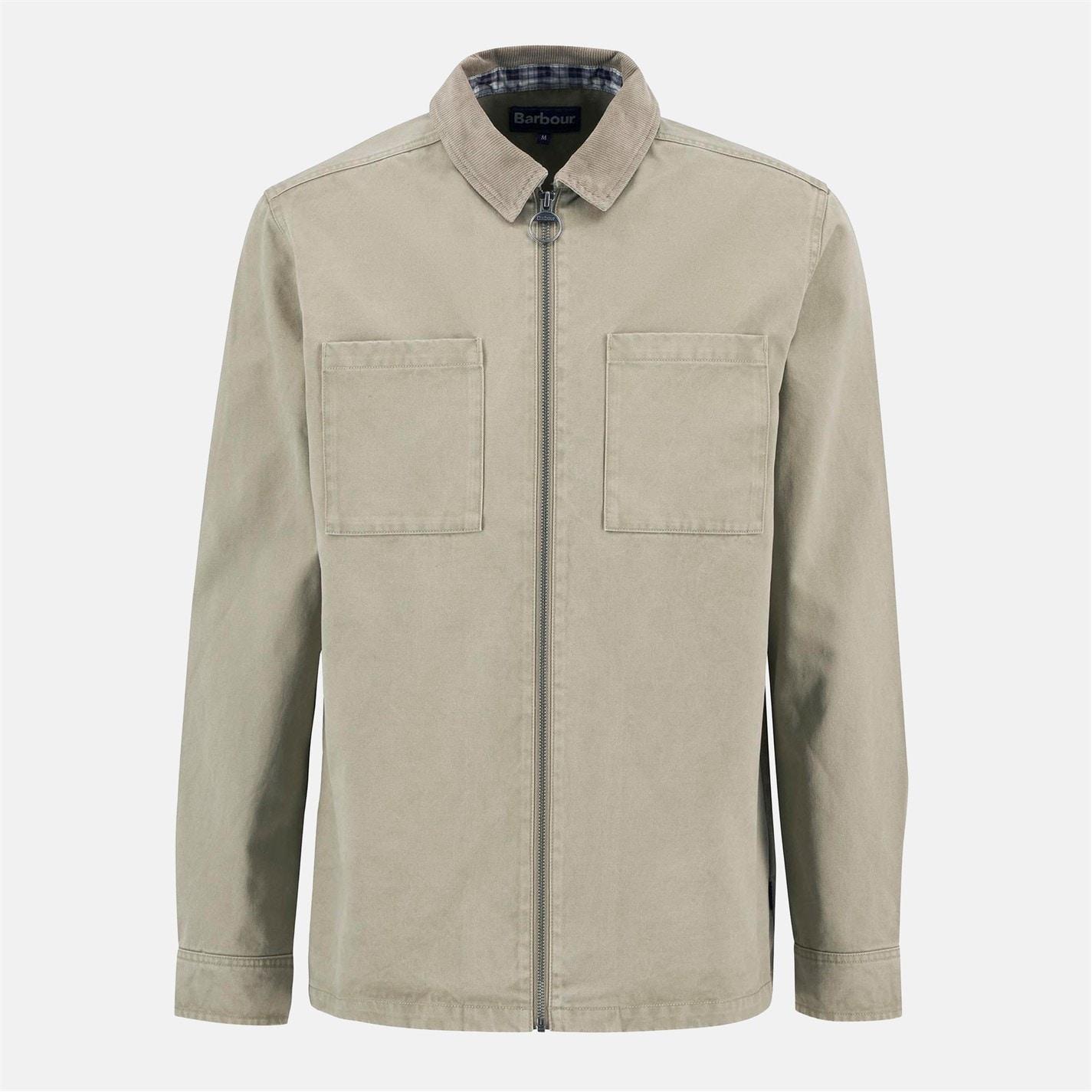 Barbour Men's Lenker Long Sleeve Stand Collar 4 Pocket Overshirt by BARBOUR