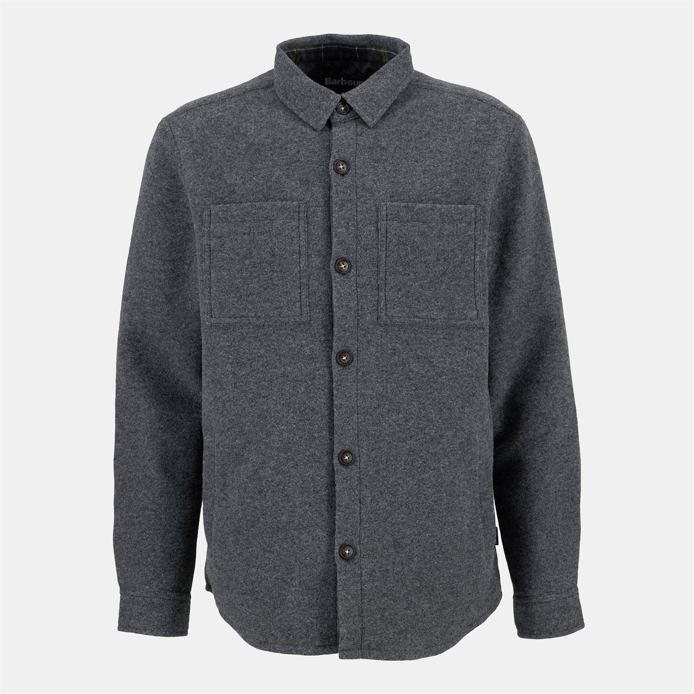 Barbour Men's Marlow Wool Long Sleeve Overshirt by BARBOUR