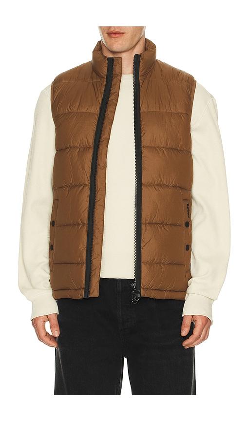 Barbour Offshore Quilted Gilet Vest in Brown by BARBOUR