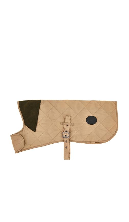 Barbour Quilted Dog Coat in Tan by BARBOUR