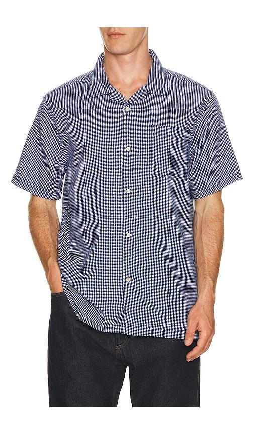 Barbour Rudbeck Textured Summerfit Shirt in Navy by BARBOUR