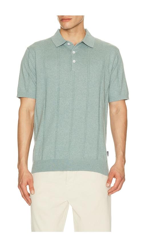 Barbour Wellburn Knitted Polo in Blue by BARBOUR