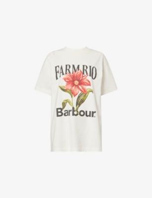 Barbour x Farm Rio Wild Flower Cotton T-shirt by BARBOUR