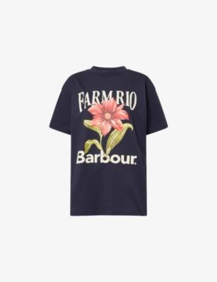 Barbour x Farm Rio Wild Flower Cotton T-shirt by BARBOUR