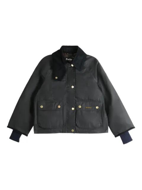 Beadnell corduroy-collar cropped jacket by BARBOUR
