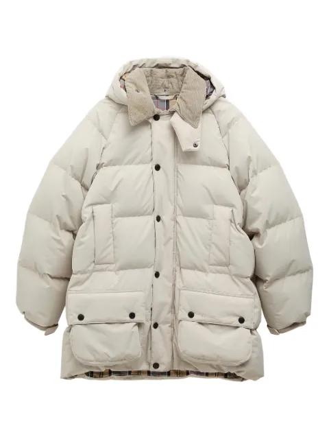 Beaufort quilted corduroy-collar jacket by BARBOUR