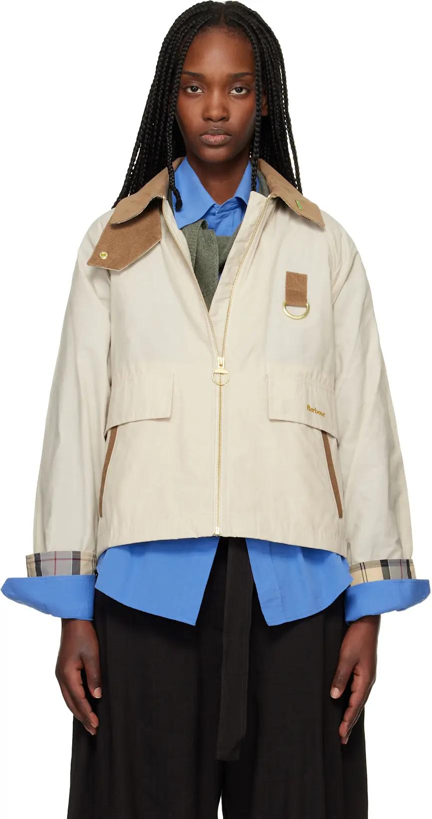 Beige Icons Spey Showerproof Jacket by BARBOUR