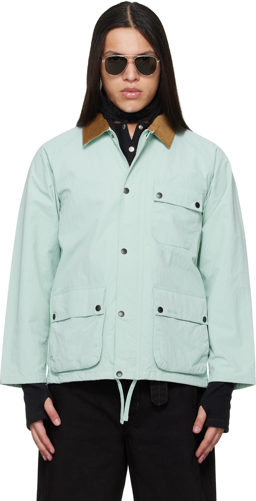 Blue Modified Solway Showerproof Jacket by BARBOUR
