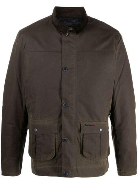 Brunden Wax corduroy-collar jacket by BARBOUR