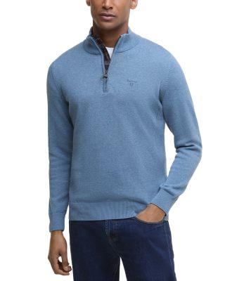 Cotton Half Zip Knitted Sweater by BARBOUR