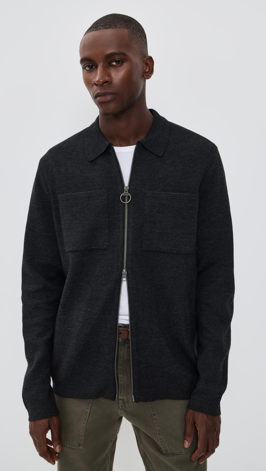 Croscombe Knitted Zip Through Sweater by BARBOUR