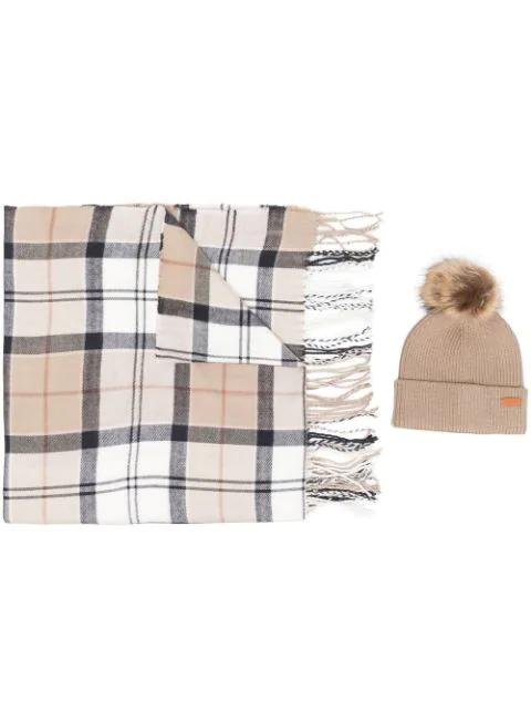 Dover beanie & scarf set by BARBOUR