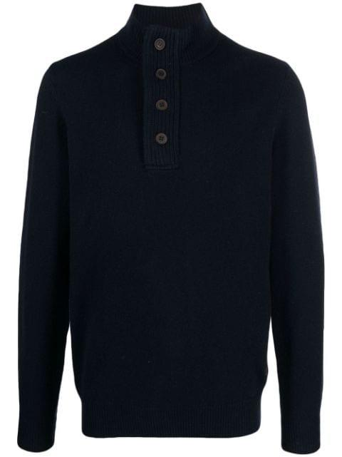Essential half-zip knitted pullover by BARBOUR