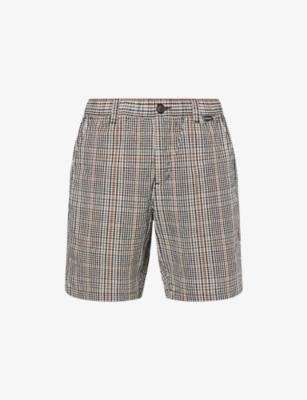 Fife Checked Cotton-And-Linen Shorts by BARBOUR