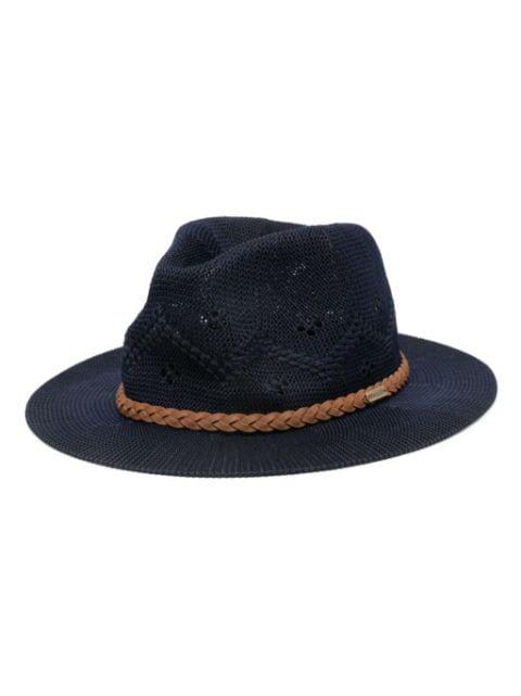 Flowerdale crochet-knit trilby by BARBOUR