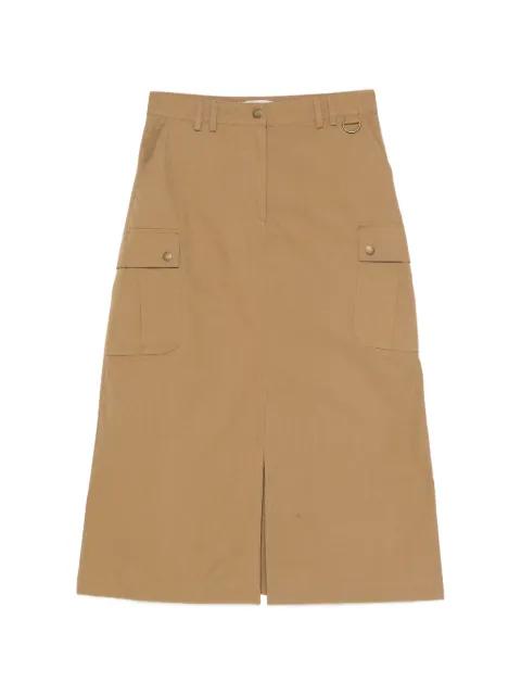 Gwen cargo front-slit skirt by BARBOUR