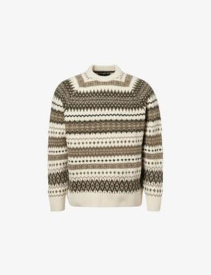 Hase Crewneck Stretch-Wool Blend Jumper by BARBOUR