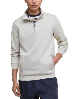Lambeth Interlock Quarter-Zip Sweatshirt by BARBOUR