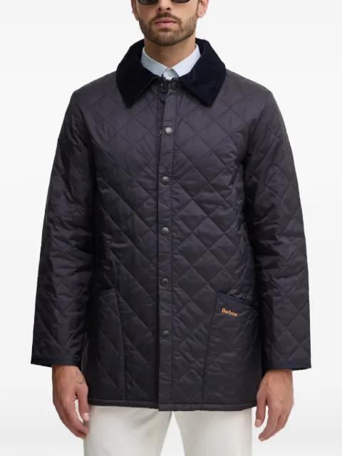 Liddesdale corduroy-collar quilted padded jacket by BARBOUR