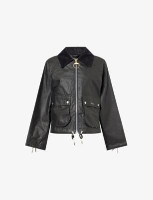 Marron Waxed-Cotton Jacket by BARBOUR
