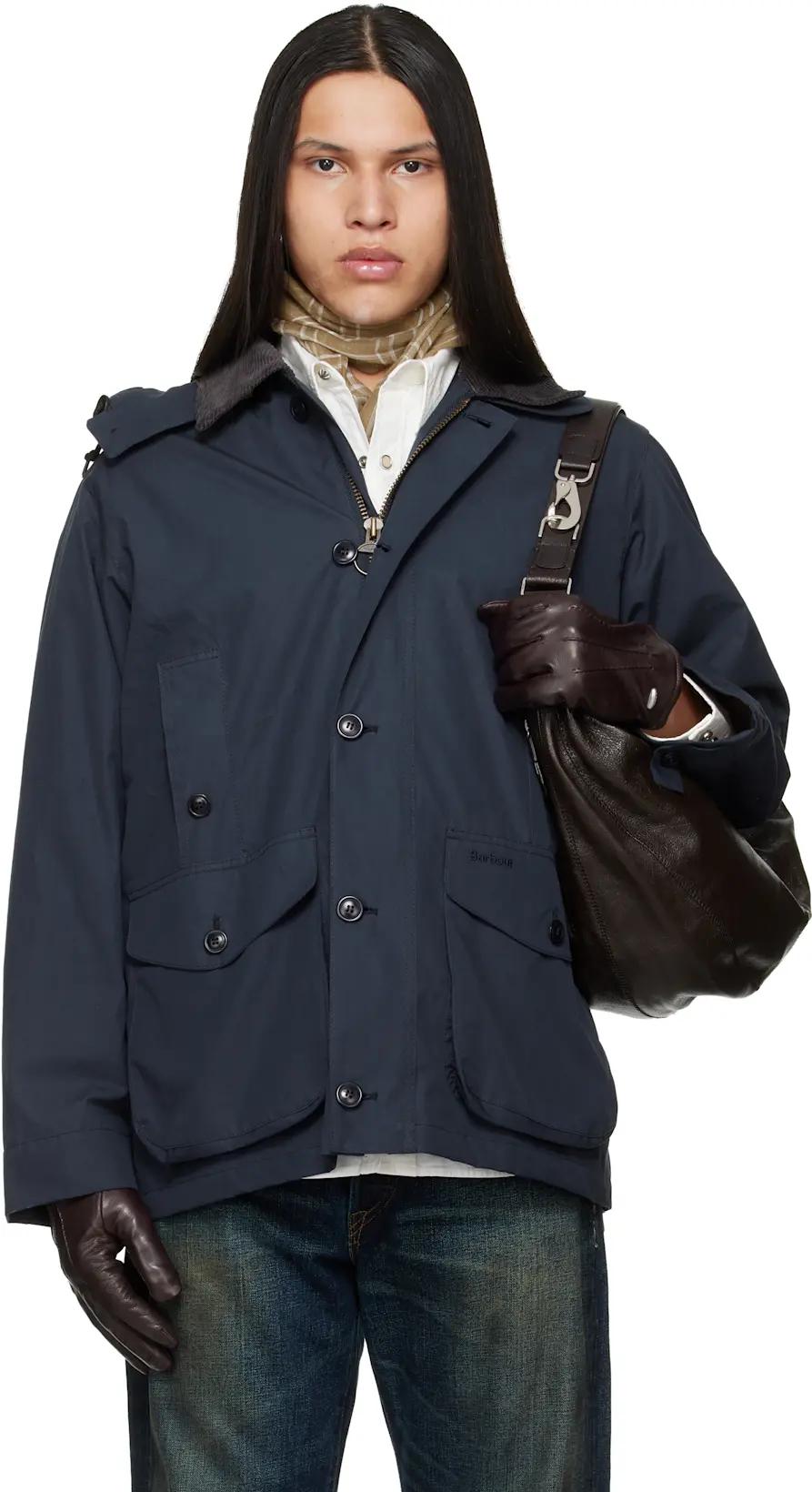 Navy Ventile Endurance Showerproof Jacket by BARBOUR