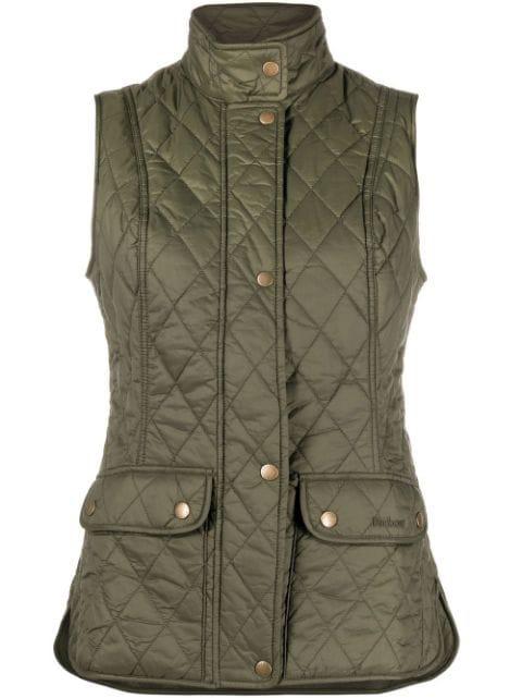 Otterburn quilted buttoned gilet by BARBOUR