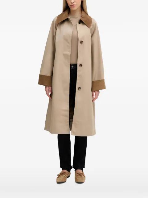 Reagan corduroy collar belted coat by BARBOUR