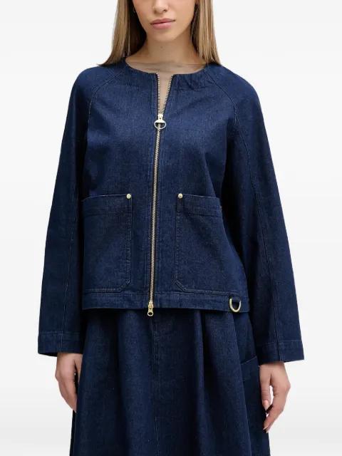 Saima zip-up denim jacket by BARBOUR