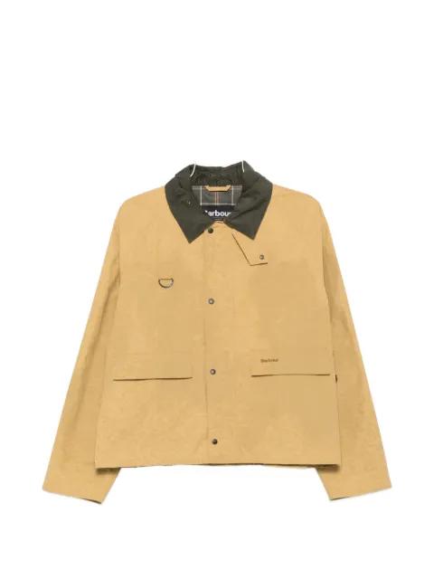 Spey logo-print corduroy-collar jacket by BARBOUR