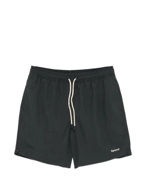 Staple drawstring logo-embroidered swim shorts by BARBOUR