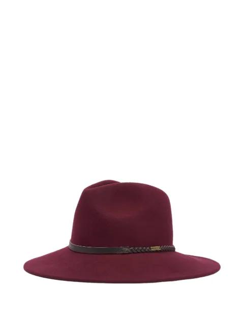 Tack fedora braided-trim hat by BARBOUR