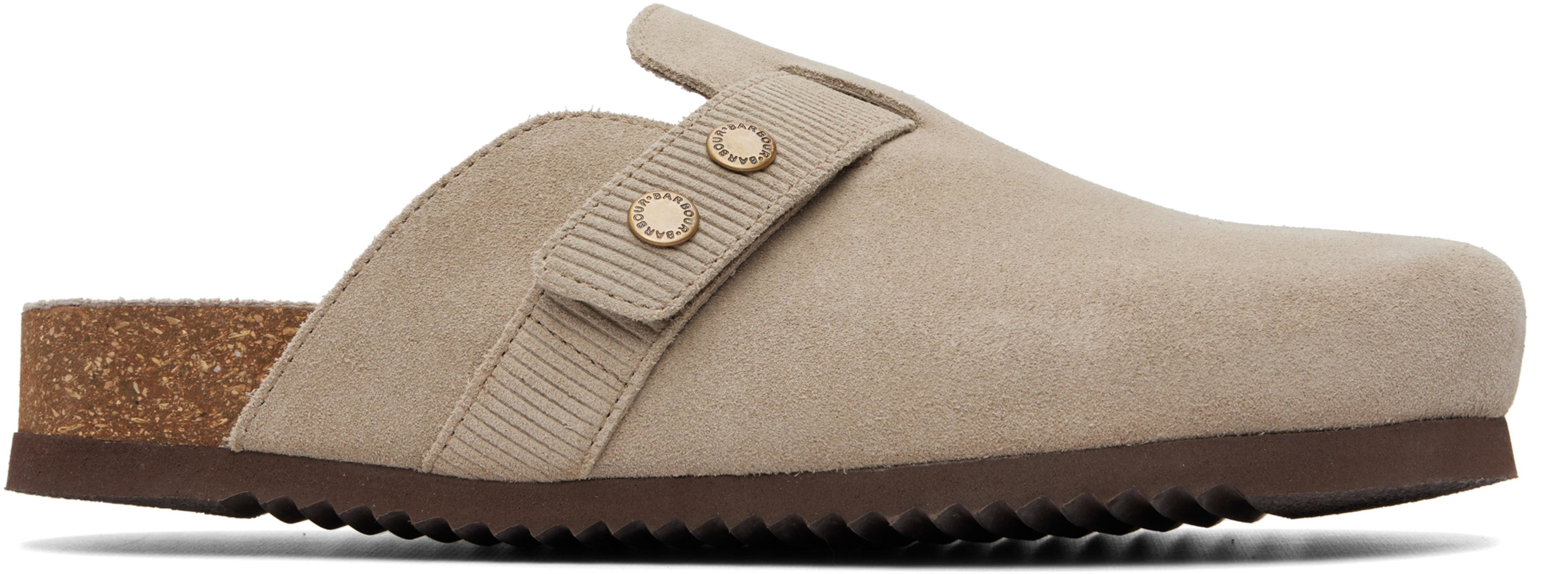Taupe Bowman Slip-on Loafers by BARBOUR