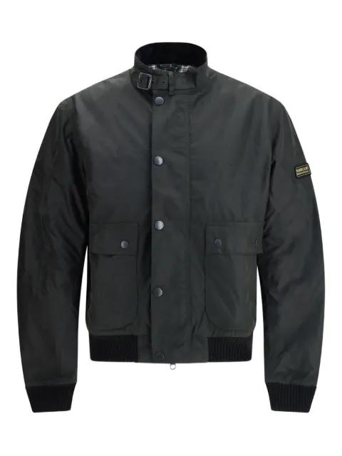 Traction Waxed button-fastening flap-pocket jacket by BARBOUR