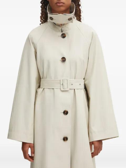 belted buttoned coat by BARBOUR