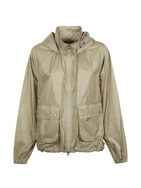 bleached olive hoodied jacket by BARBOUR