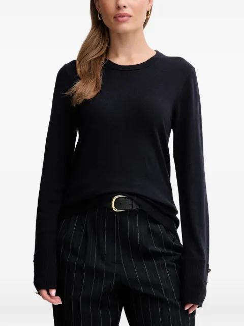 button-embellishment sweater by BARBOUR