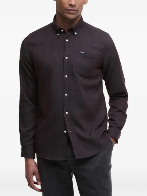 button patch shirt by BARBOUR