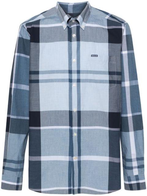 checked cotton shirt by BARBOUR