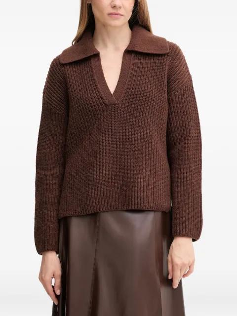 collared V-neck knitwear by BARBOUR