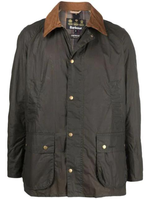 contrasting-collar detail jacket by BARBOUR