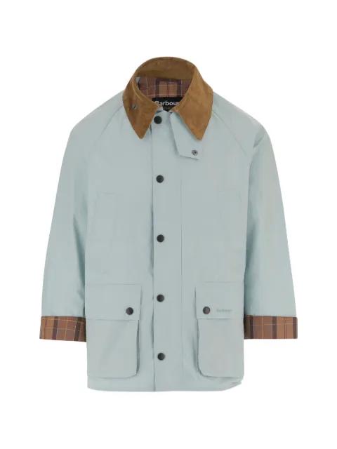 corduroy collar check trim blazer by BARBOUR