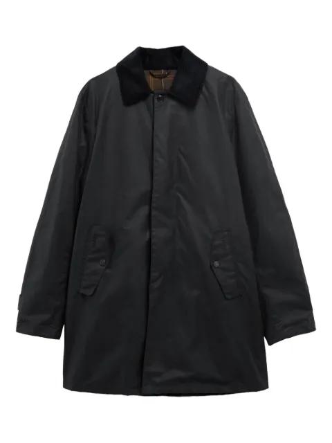 corduroy-collar cotton single-breasted coat by BARBOUR