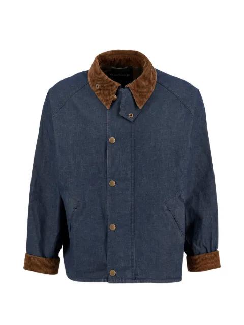 corduroy-collar denim jacket by BARBOUR
