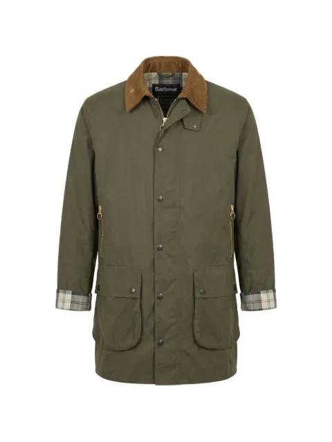 corduroy-collar pocket coat by BARBOUR