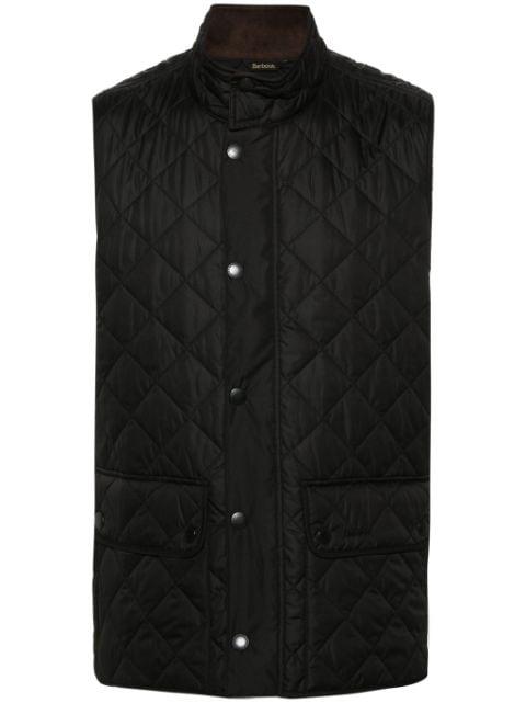 diamond-quilted logo-embroidered gilet by BARBOUR