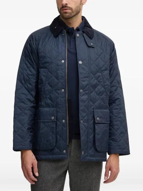 diamond-quilting corduroy-collar jacket by BARBOUR